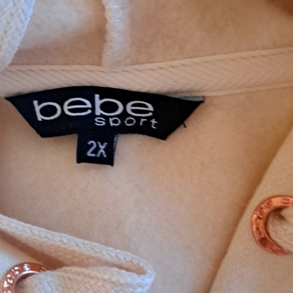BEBE SPORT GLITTER HOODIE.   2X - Picture 7 of 9